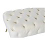 Banquette Home ESPRIT Crème Doré Polyester Métal 103 x 46 x 42 cm