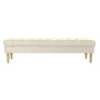 Banquette Home ESPRIT Crème Polyester Bois