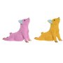 Figurine Décorative Home ESPRIT Jaune Vert Rose Doré Cochon 30