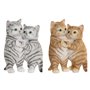 Figurine Décorative Home ESPRIT Marron Gris Chats 13
