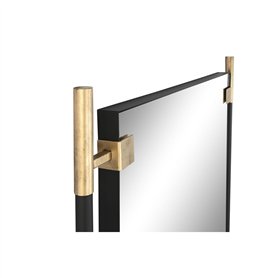 Miroir mural Home ESPRIT Noir Doré Moderne