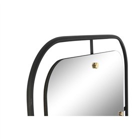 Miroir mural Home ESPRIT Noir Doré Moderne
