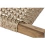 Banquette Home ESPRIT Marron Fibre synthétique Fibre bois de teck 120 x 40 x 45 cm
