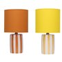 Lampe de bureau Home ESPRIT Jaune Orange (2 Unités)