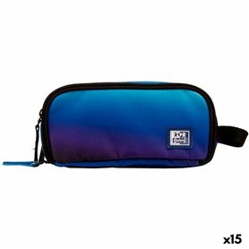 Trousse Fourre-Tout Triple Oxford KANGOO GRADIENT SPACE Bleu 23 x 8