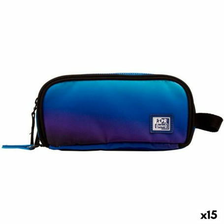 Trousse Fourre-Tout Triple Oxford KANGOO GRADIENT SPACE Bleu 23 x 8