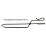 Imex El Zorro 10098 Serviteur de cheminée inox avec accessoires Noir 50 x 20 x 20 cm