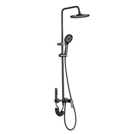 Colonne de douche Fontastock Gris Acier inoxydable ABS H 1/2" Mitigeur