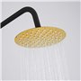 Colonne de douche Fontastock Noir Doré Acier inoxydable ABS Chrome