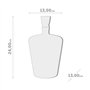 Balvi - décanteur à Whisky Poison. Bouteille à Liqueur d'1 Litre. Contient Une tête de Mort à l'intér