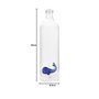 Balvi Bouteille Atlantis Whale Bouteille d'eau Figure fixée à l'intérieur Bouchon de Silicium Borosil