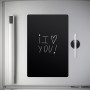Balvi Tableau frigo Noir Couleur Noir Magnétique avec Un Stylo et Une Gomme Plastique PP 42 x 30 cm