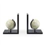 Balvi Serre-Livres Mappamondo avec 2 Globes terrestres Bois