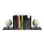 Balvi Serre-Livres Mappamondo avec 2 Globes terrestres Bois