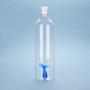 Balvi Bouteille Tail Couleur Bleu avec Chiffre en Forme de Baleine Borosilicate