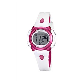 Calypso - K5609/3 - Montre Mixte - Quartz - Digitale - Alarme - Chronomètre - Bracelet Plastique Blanc
