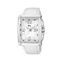 Lotus Montre pour Femme 15996/1 Special Prices Boîtier en Acier Inoxydable Gris Bracelet en Cuir Blanc