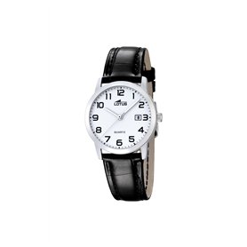 LOTUS Lotus-18240/1-Montre Femme-Quartz-Analogique-Bracelet Cuir Noir