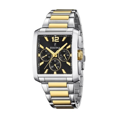 FESTINA Homme Analogique Quartz Montre avec Bracelet en Acier Inoxydable F20637/4
