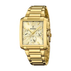 Montre FESTINA pour Homme F20638/2 Timeless Chronograph Boîtier en Acier Inoxydable Doré Bracelet en Acier Inoxydable Doré