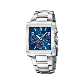 Montre FESTINA pour Homme F20652/1 Timeless Chronograph Boîtier en Acier Inoxydable Gris Bracelet en Acier Inoxydable Gris