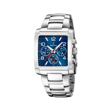 Montre FESTINA pour Homme F20652/1 Timeless Chronograph Boîtier en Acier Inoxydable Gris Bracelet en Acier Inoxydable Gris