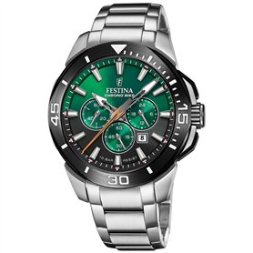 Montre FESTINA pour Homme F20641/B Chrono Bike Boîtier en Acier Inoxydable Gris Bracelet en Acier Inoxydable Gris