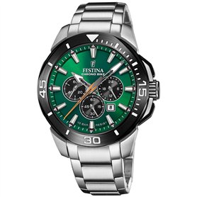 Montre FESTINA pour Homme F20641/A Chrono Bike Boîtier en Acier Inoxydable Gris Bracelet en Acier Inoxydable Gris