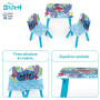 ARDITEX - Set de table et 2 chaises pour enfants en bois - 50 x 50 x 44 cm et 26,5 x 26,5 x 50 cm - Idéal pour jouer, peindre et