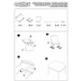 ARDITEX - Set de table et 2 chaises pour enfants en bois - 50 x 50 x 44 cm et 26,5 x 26,5 x 50 cm - Idéal pour jouer, peindre et
