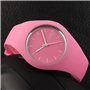 FeiWen Minimalisme Montre Bracelet de Femme et Fille Mode Elégant Analogique Quartz Caoutchouc Décontracté Mixte Montre 12 Coule