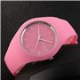 FeiWen Minimalisme Montre Bracelet de Femme et Fille Mode Elégant Analogique Quartz Caoutchouc Décontracté Mixte Montre 12 Coule