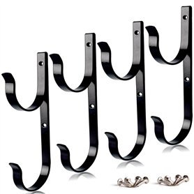 MENG ZHI AO Lot de 4 crochets en aluminium pour poteaux de piscine résistants avec vis