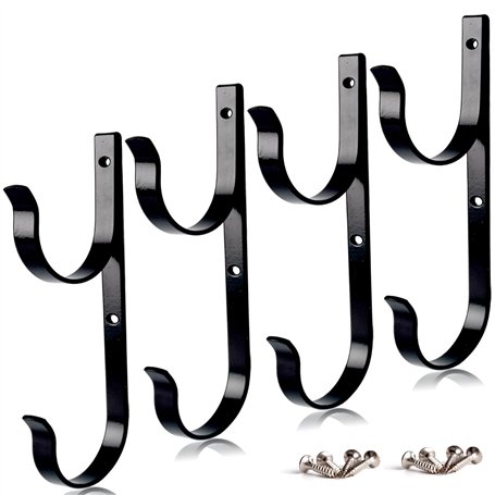 MENG ZHI AO Lot de 4 crochets en aluminium pour poteaux de piscine résistants avec vis