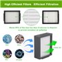 Pièces accessoires Compatible pour iRobot Roomba i7 i7+/i7 plus E5 E6 E7 Aspirateur, Remplaçant Filtres et Brosses Kit pour Aspi