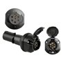 Ryme Automotive Convertisseur de Tension 13P 12V à 7P 24V | Adaptateur pour remorque 13P/12V ISO 11446 vers véhicule 7P/24V ISO 