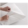 Degrees Home Premium - Parure de lit 105x190 - Drap Housse 105x190 - Drap Plat 105x190-2 taies d'oreiller 80x50, Blanc
