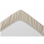 Degrees Home - Parure de lit 4 pièces - Drap Housse réglable, Dessus et taie d'oreiller - Microfibre Polyester Lit 180 cm, Beige