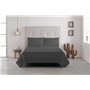 Degrees Home Premium - Parure de lit 160x200 - Drap Housse 160x200 - Drap Plat 160x200-2 taies d'oreiller 80x50, Ardoise