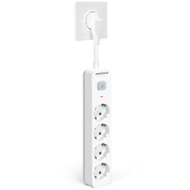 Aigostar Multiprises 4 Prises avec Interrupteur et Sécurité Enfant