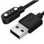 OcioDual Câble de Charge USB Compatible avec Xiaomi Haylou LS01/LS02 Noir 2 Pin Broches Chargeur Remplacement Magnétique