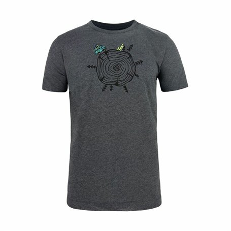 T-shirt à manches courtes homme Joluvi Wood Gris foncé