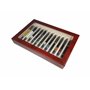 MaestroRelojero - Vitrine en Bois pour 12 Stylos | Plateau Porte Stylo | Présentoir à Stylo | en Bois Cherry