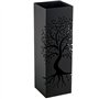 DRW Porte-Parapluie carré en métal avec Arbre de Vie Noir 15