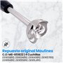 ANAKEL HOME Bras de mixeur de rechange MS-650444 compatible avec mixeur Moulinex QuickChef | Acier inoxydable, 4 lames | Couleur