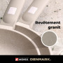 MONIX Denmark | Batterie de cuisine 10 pièces, fonte d’aluminium avec revêtement antiadhésif, tous feux dont induction, Beige