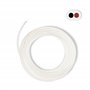 HALOTEC Câble de tuyau plat en PVC 2 x 0,75 mm² Blanc intérieur rouge/noir 25 mètres Type 03VVH2-F Câble double en cuivre flexib
