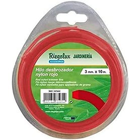 Riegolux 107663 Fil Débroussailleuse Nylon Carré Jaune 1.6 mm x 25 m