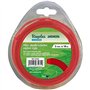 Riegolux 107663 Fil Débroussailleuse Nylon Carré Jaune 1.6 mm x 25 m