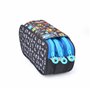office box Colorline Trousse triple design avec grands compartiments intérieurs avec fermeture éclair individuelle, multicolore,